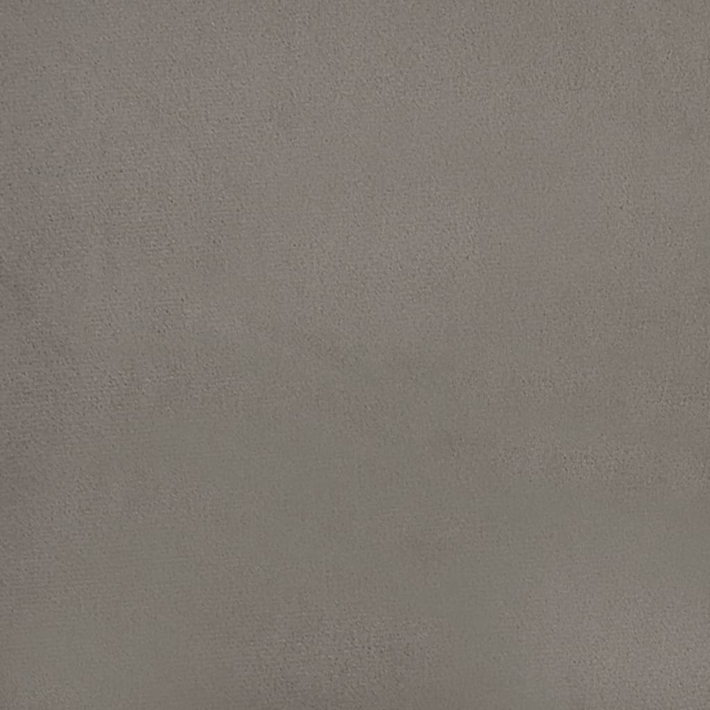Divano a 2 Posti Grigio Chiaro 120 cm in Velluto | homemem39