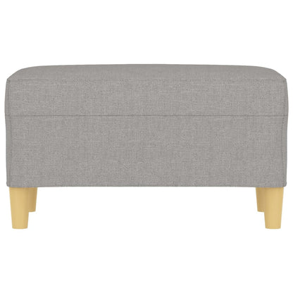 Panca Grigio chiaro 70x35x41 cm in Tessuto - homemem39