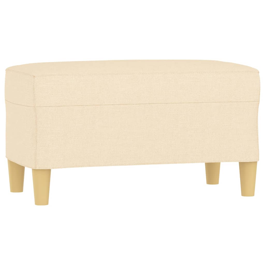 Panca crema 70x35x41 cm in Tessuto - homemem39