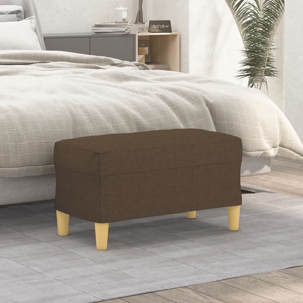 Panca Marrone 70x35x41 cm in Tessuto - homemem39