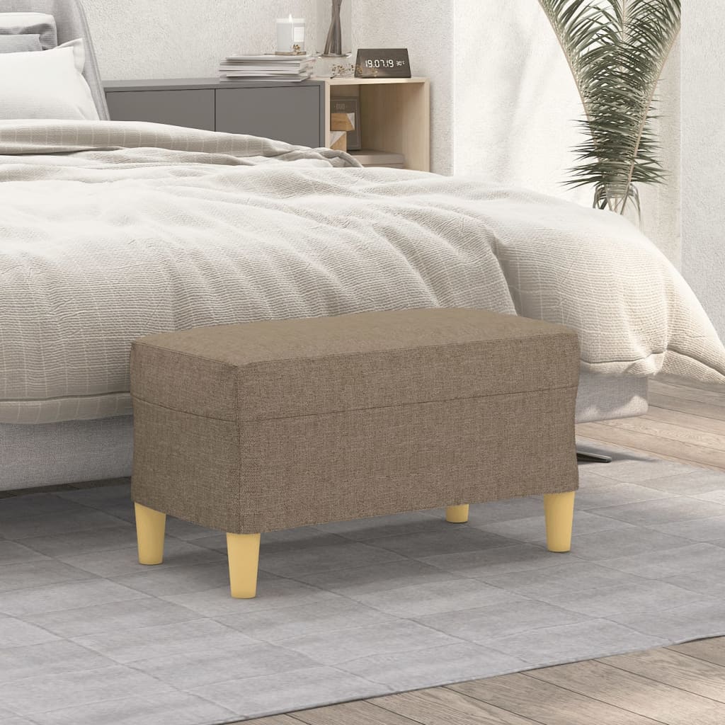 Panca tortora 70x35x41 cm in Tessuto - homemem39