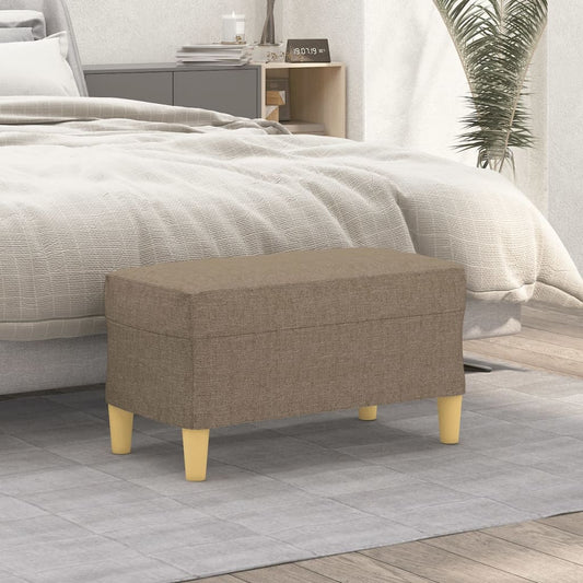 Panca tortora 70x35x41 cm in Tessuto - homemem39