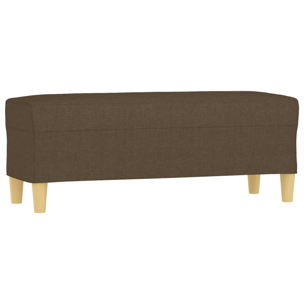 Panca Marrone 100x35x41 cm in Tessuto - homemem39