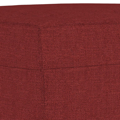 Panca Rosso Vino 100x35x41 cm in Tessuto - homemem39