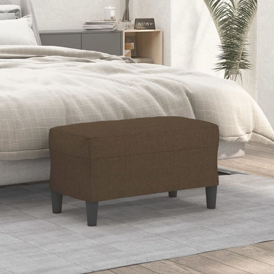 Panca Marrone 70x35x41 cm in Tessuto