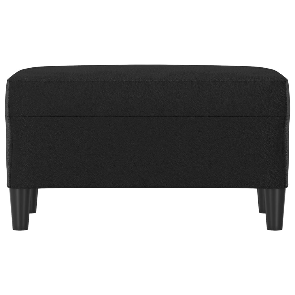 Panca Nera 70x35x41 cm in Similpelle - homemem39