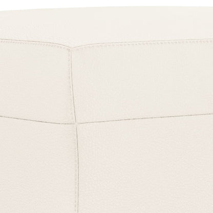 Panca Crema 70x35x41 cm in Similpelle
