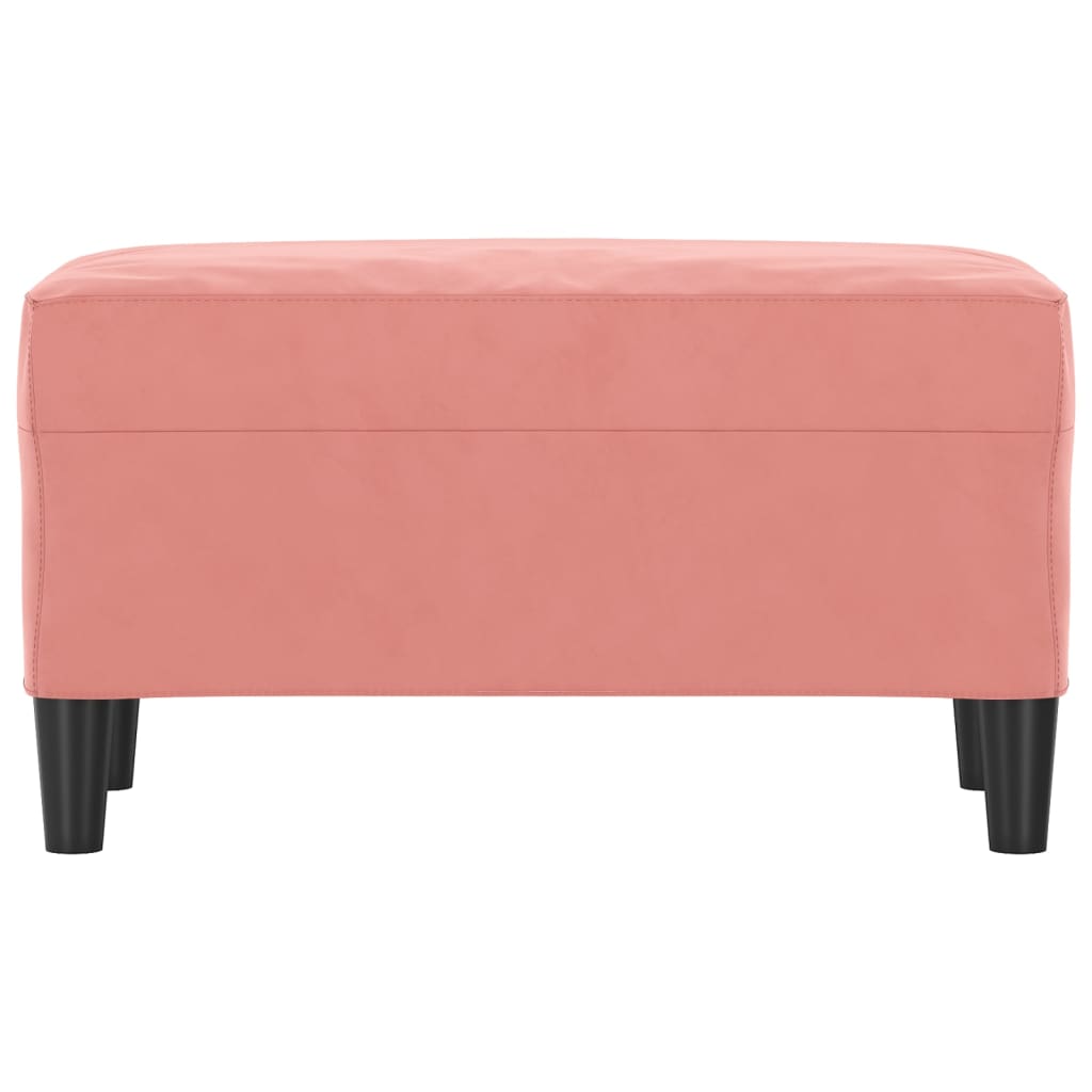 Panca Rosa 70x35x41 cm in Velluto - homemem39