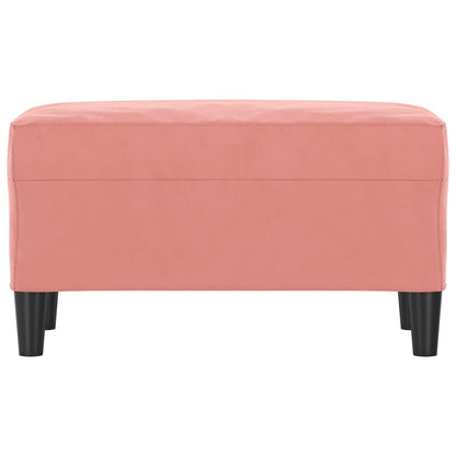Panca Rosa 70x35x41 cm in Velluto - homemem39
