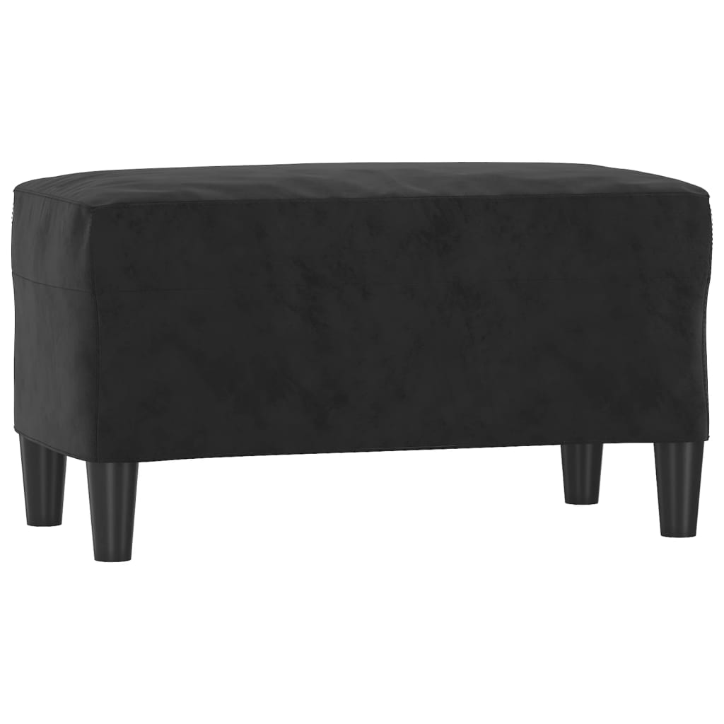 Panca Nera 70x35x41 cm in Velluto - homemem39