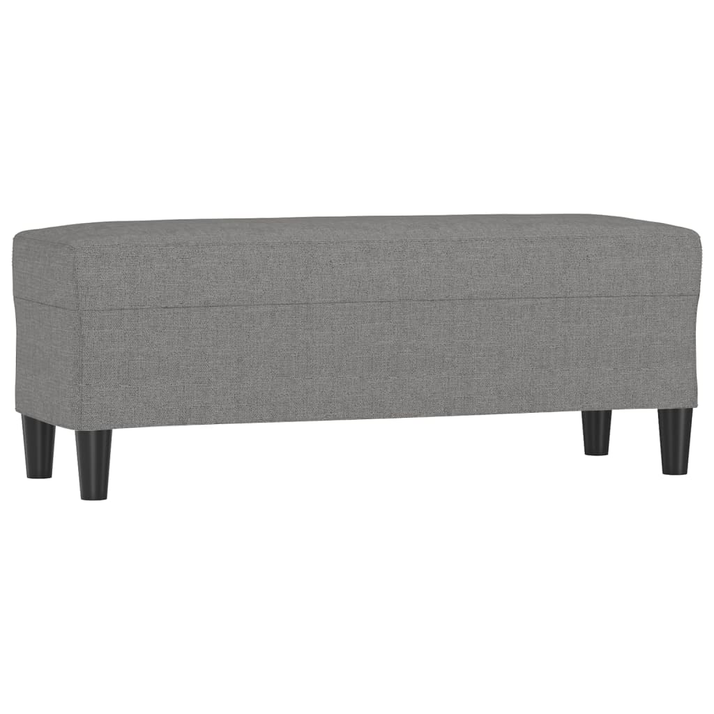 Panca Grigio Scuro 100x35x41 cm in Tessuto
