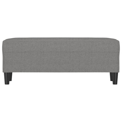 Panca Grigio Scuro 100x35x41 cm in Tessuto