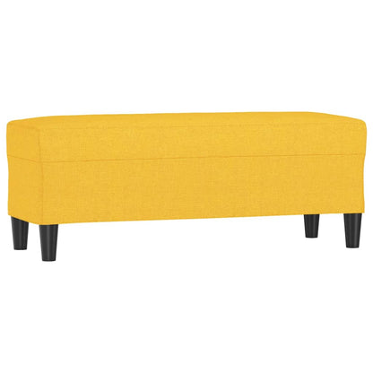 Panca Giallo Chiaro 100x35x41 cm in Tessuto