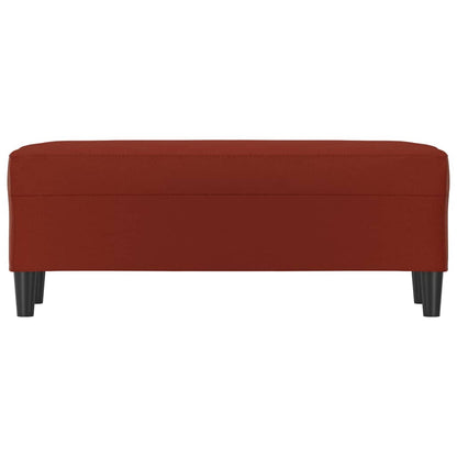 Panca Rosso Vino 100x35x41 cm in Similpelle
