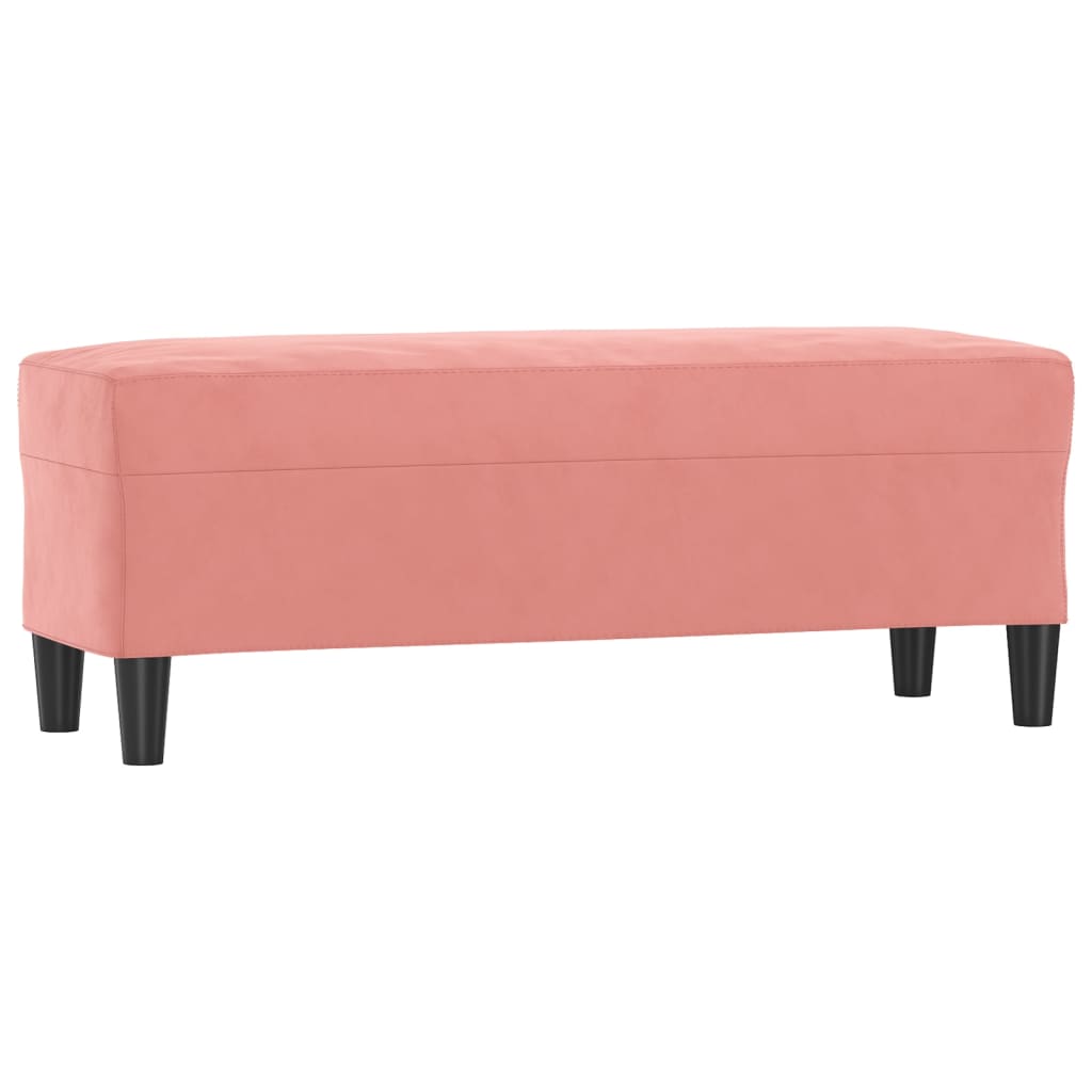 Panca rosa 100x35x41 cm in Velluto - homemem39