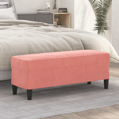 Panca rosa 100x35x41 cm in Velluto - homemem39