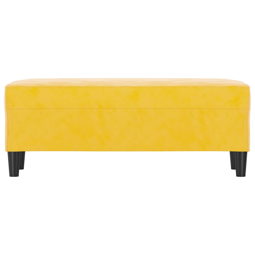 Panca giallo 100x35x41 cm in Velluto