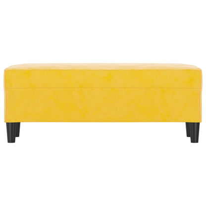 Panca giallo 100x35x41 cm in Velluto