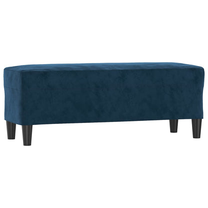 Panca Blu 100x35x41 cm in Velluto - homemem39