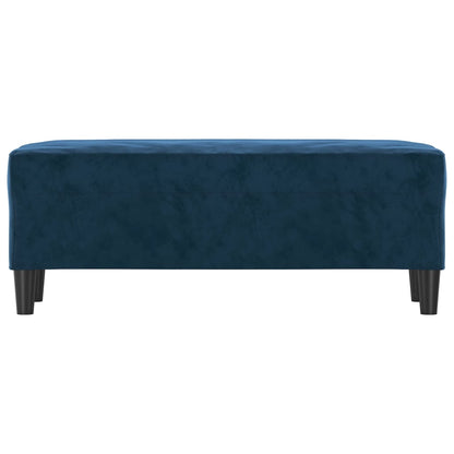 Panca Blu 100x35x41 cm in Velluto - homemem39