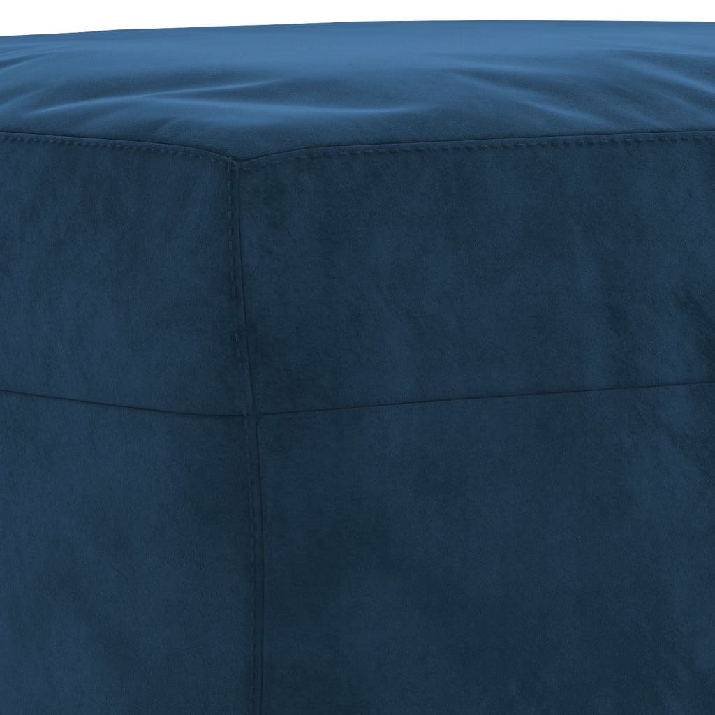 Panca Blu 100x35x41 cm in Velluto - homemem39