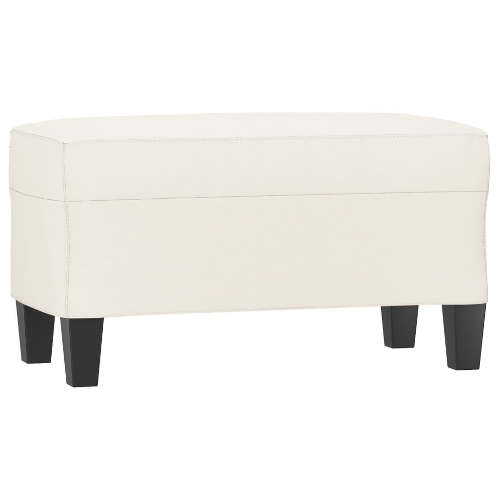 Panca Crema 70x35x41 cm in Similpelle - homemem39