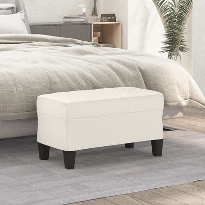 Panca Crema 70x35x41 cm in Similpelle - homemem39
