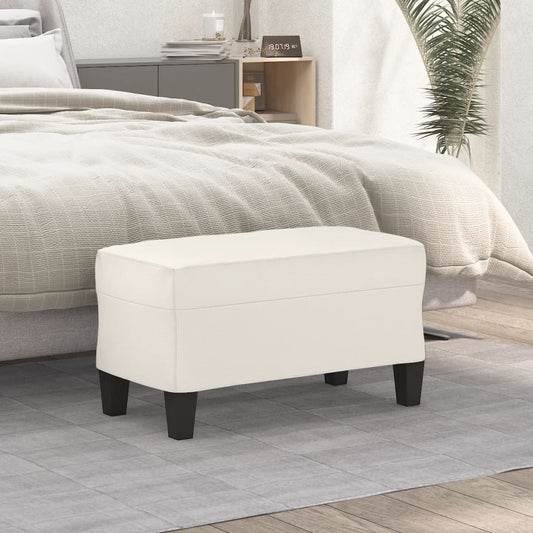 Panca Crema 70x35x41 cm in Similpelle - homemem39
