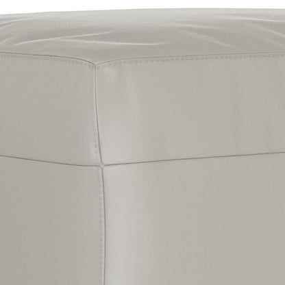 Panca Grigio Chiaro 70x35x41 cm in Microfibra - homemem39