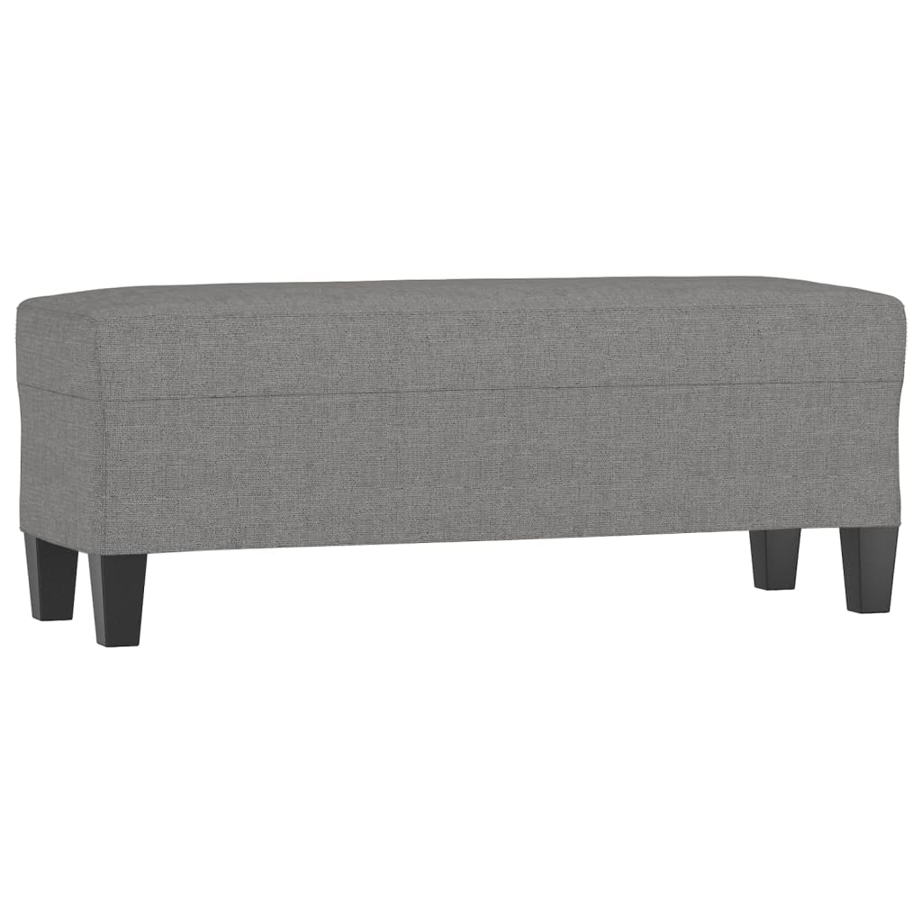 Panca Grigio Scuro 100x35x41 cm in Tessuto