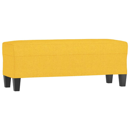 Panca Giallo Chiaro 100x35x41 cm in Tessuto