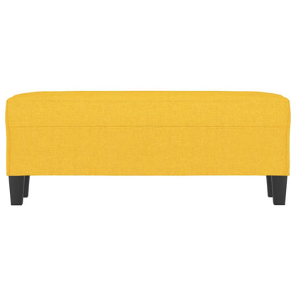 Panca Giallo Chiaro 100x35x41 cm in Tessuto