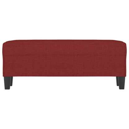 Panca Rosso Vino 100x35x41 cm in Tessuto
