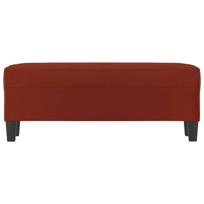 Panca Rosso Vino 100x35x41 cm in Similpelle