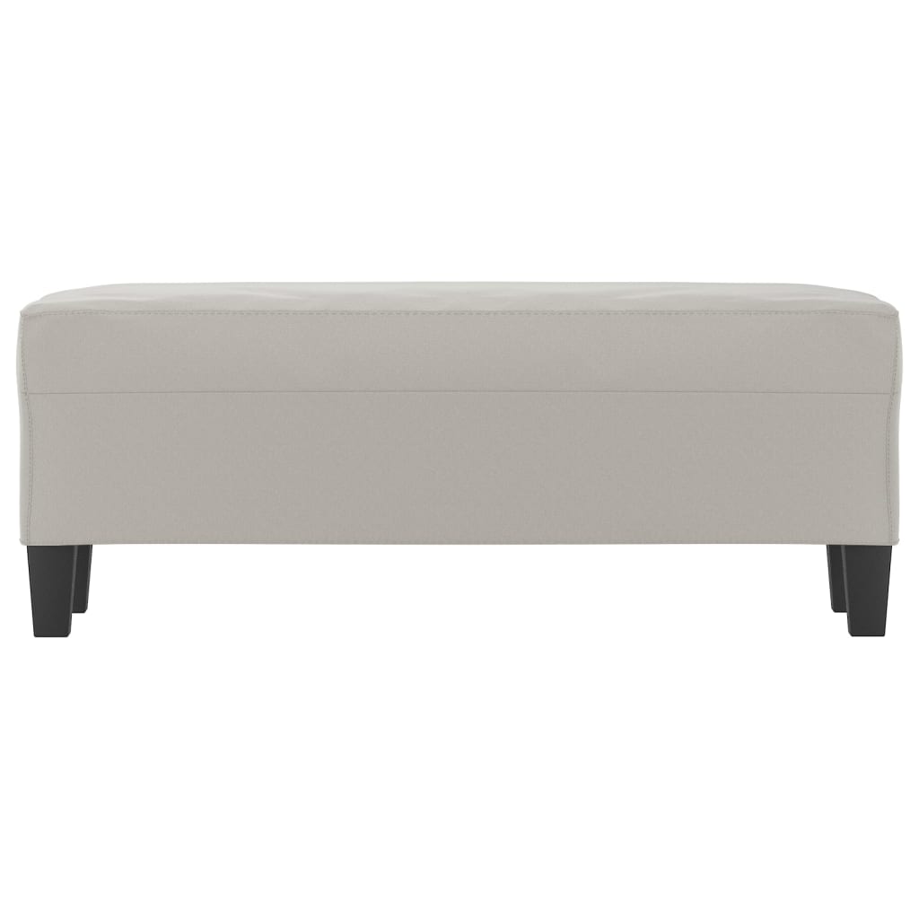 Panca Grigio Chiaro 100x35x41 cm in Microfibra