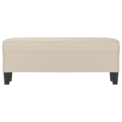 Panca crema 100x35x41 cm in Microfibra