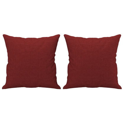 Cuscini Decorativi 2 pz Rosso Vino 40x40 cm in Tessuto - homemem39