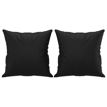 Cuscini Decorativi 2pz Nero 40x40 cm in Similpelle - homemem39