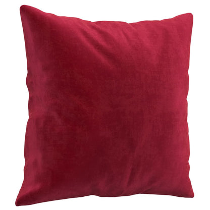 Cuscini Decorativi 2 pz Rosso Vino 40x40 cm in Velluto - homemem39