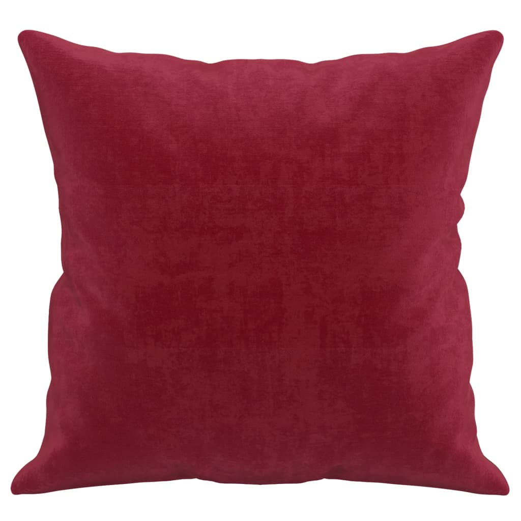 Cuscini Decorativi 2 pz Rosso Vino 40x40 cm in Velluto - homemem39