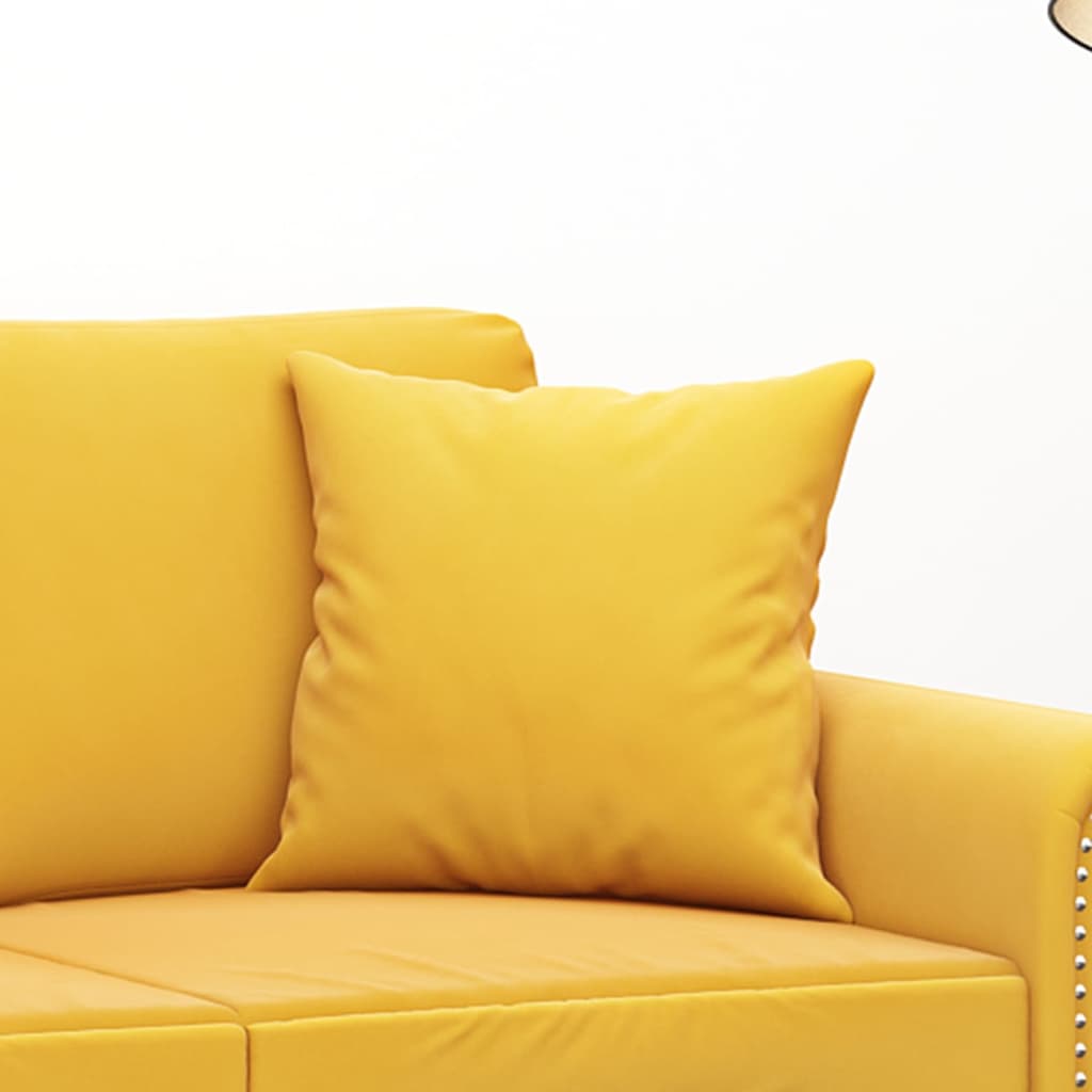 Cuscini Decorativi 2 pz Giallo 40x40 cm in Velluto - homemem39