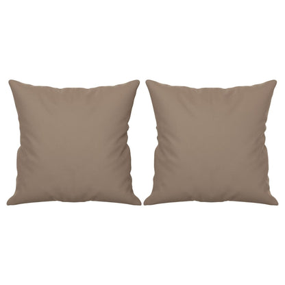 Cuscini Decorativi 2 pz Tortora 40x40 cm in Tessuto Microfibra - homemem39