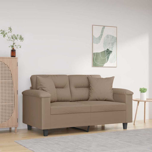 Cuscini Decorativi 2 pz Tortora 40x40 cm in Tessuto Microfibra