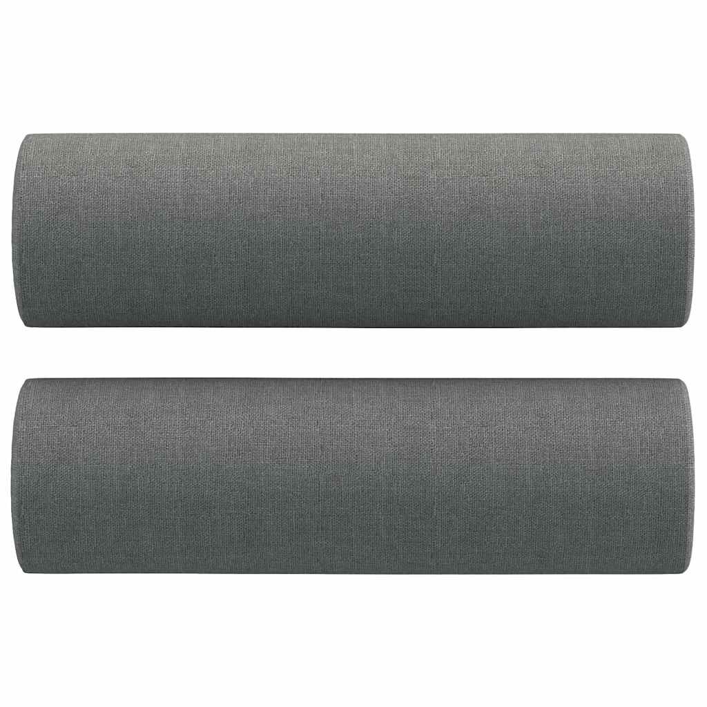 Cuscini Decorativi 2 pz Ø15x50 cm in Tessuto