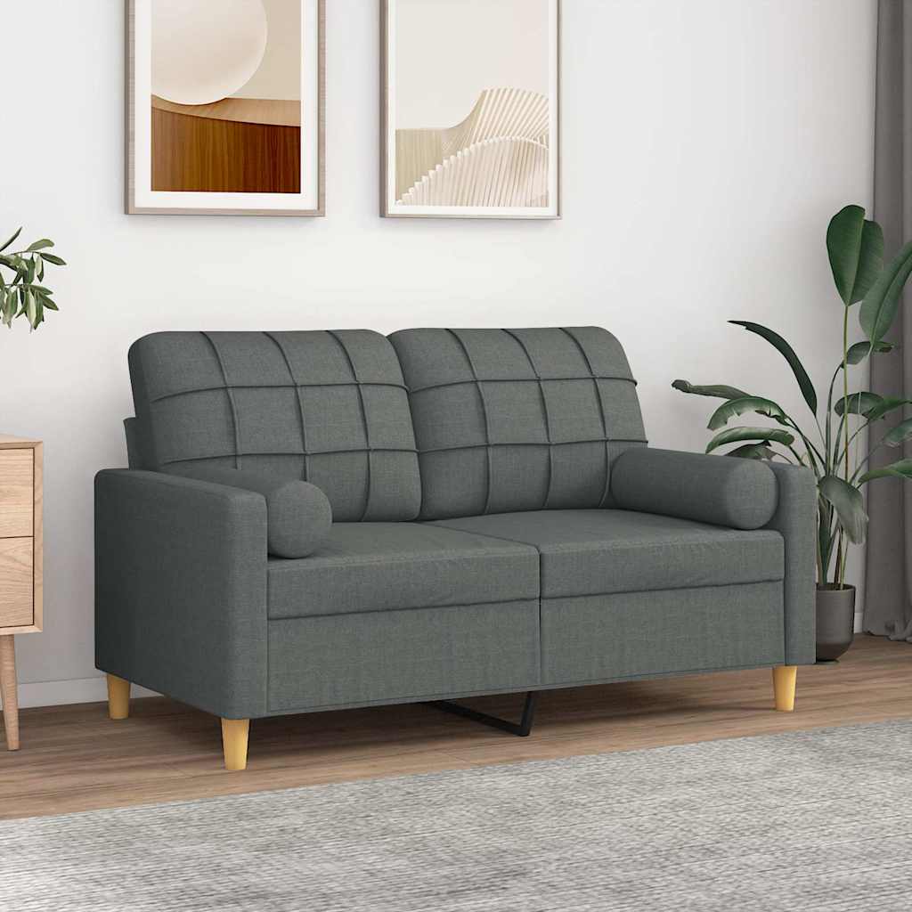 Cuscini Decorativi 2 pz Ø15x50 cm in Tessuto