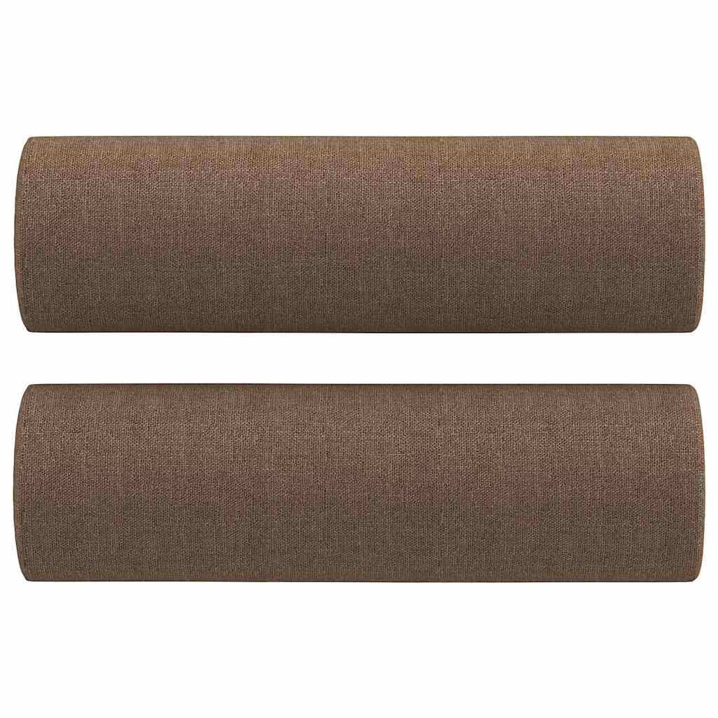 Cuscini Decorativi 2 pz Ø15x50 cm in Tessuto