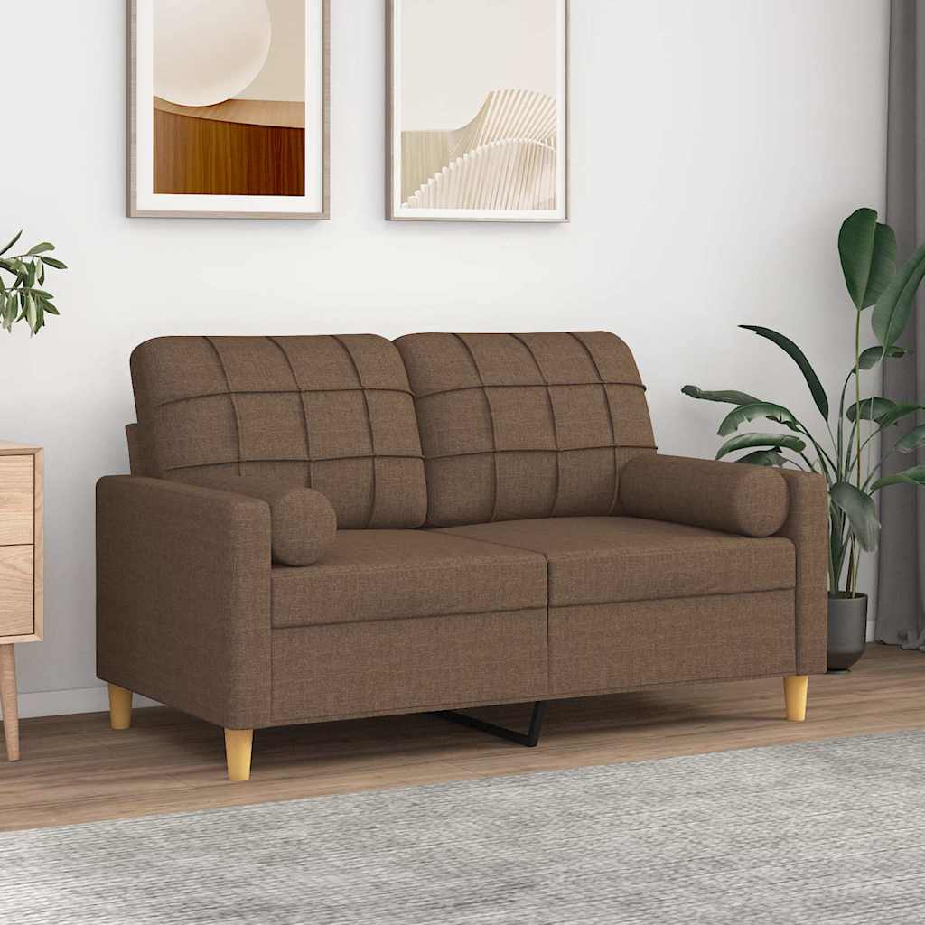 Cuscini Decorativi 2 pz Ø15x50 cm in Tessuto