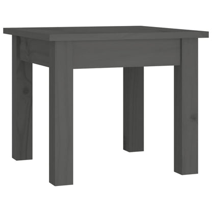 Tavolino da Salotto Grigio 35x35x30 cm Legno Massello di Pino | homemem39