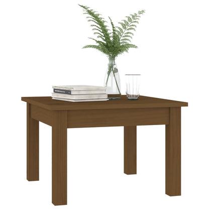 Tavolino da Salotto ambra 45x45x30 cm Legno Massello di Pino | homemem39