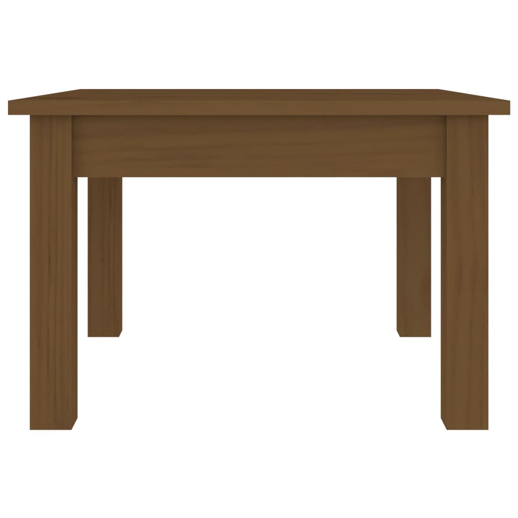 Tavolino da Salotto ambra 45x45x30 cm Legno Massello di Pino